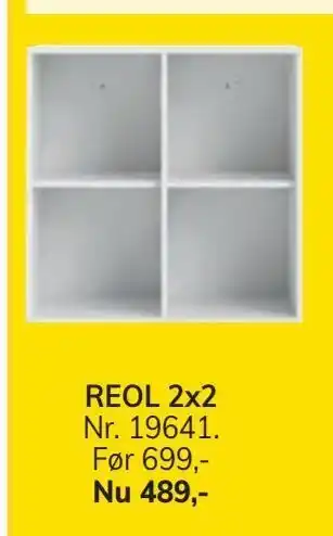 Daells Bolighus Reol 2x2 tilbud