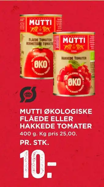 MENY Mutti økologiske flåede eller hakkede tomater tilbud