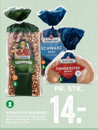 MENY Schulstad rugbrød tilbud