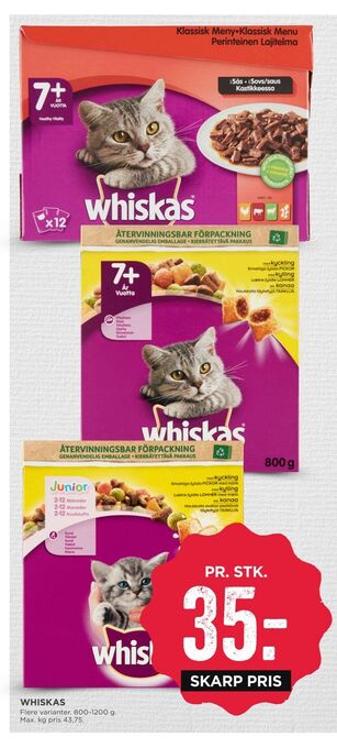 MENY Whiskas tilbud