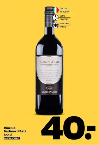 Netto Vinchio barbera d'asti tilbud