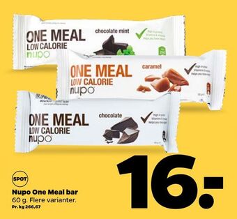 Netto Nupo one meal bar tilbud