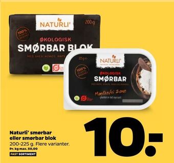 Netto Naturli' smørbar eller smørbar blok tilbud
