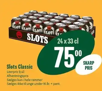 Min Købmand Slots classic 24x33 cl tilbud