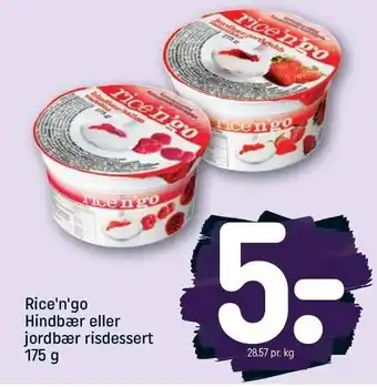 REMA 1000 Rice'n'go hindbær el. jordbær tilbud