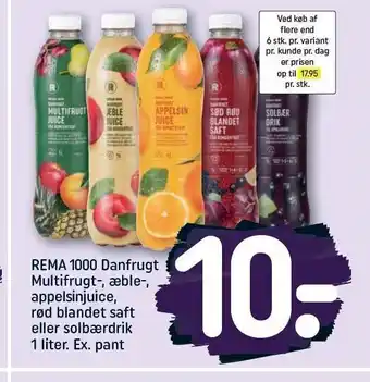 REMA 1000 Rema 1000 danfrugt juice el. saft tilbud