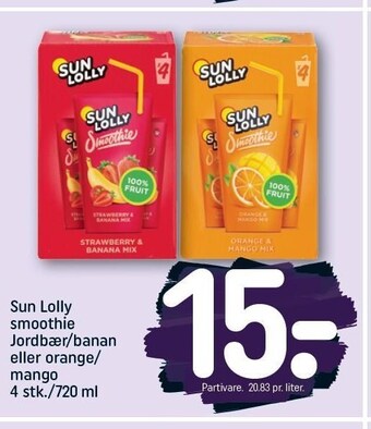 REMA 1000 Sun lolly smoothie tilbud