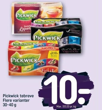 REMA 1000 Pickwick tebreve tilbud