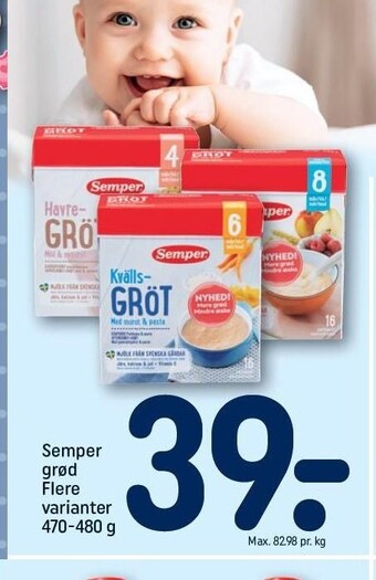 REMA 1000 Semper grød tilbud