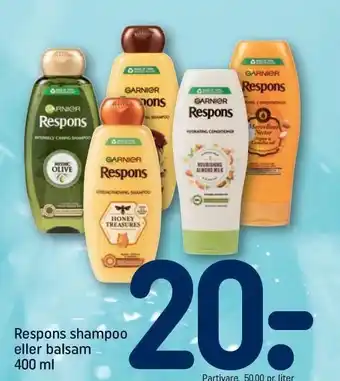 REMA 1000 Respons shampoo el. balsam tilbud