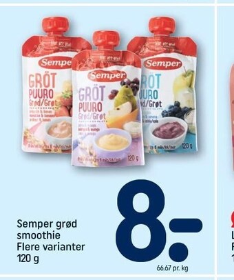 Semper grød smoothie