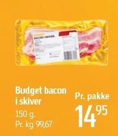 Føtex Bacon i skiver tilbud