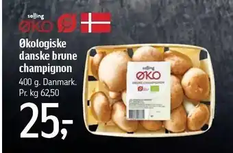 Føtex Øko danske brune champignon tilbud