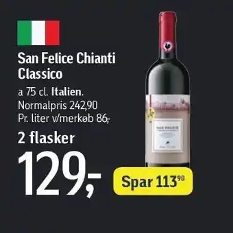 Føtex San felice chianti classico - 2 fl. tilbud