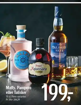 Føtex Malfy, pampero el. talisker tilbud