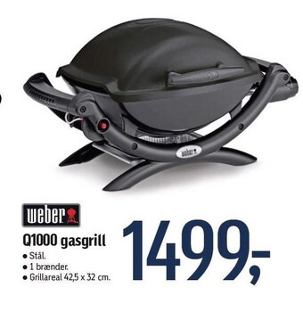 Føtex Q1000 gasgrill tilbud