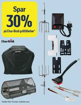 Føtex Char-broil grilltilbehør tilbud