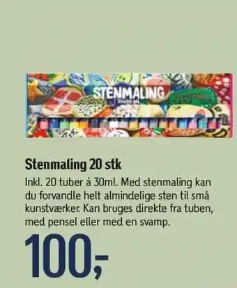 Stenmaling 20 stk,