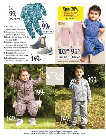 Føtex Sweatbluse, sweatbukser, støvler el. sko, body, leggins, termojakke, termobukser tilbud