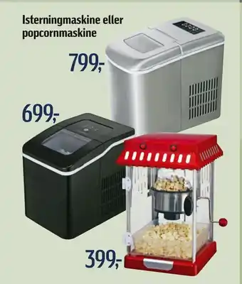 Føtex Isterningmaskine eller popcornmaskine tilbud