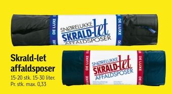 Føtex Skrald-let affaldsposer tilbud