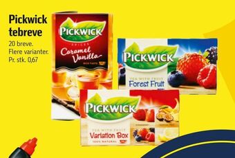 Føtex Pickwick tebreve tilbud