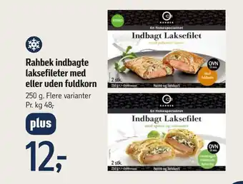 Føtex Rahbek indbagte laksefileter med eller uden fuldkorn tilbud
