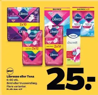 Netto Libresse el. tena tilbud