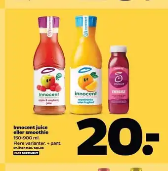 Netto Innocent juice el. smoothie tilbud