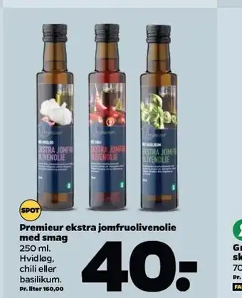 Netto Premieur ekstra jomfruolie med smag tilbud