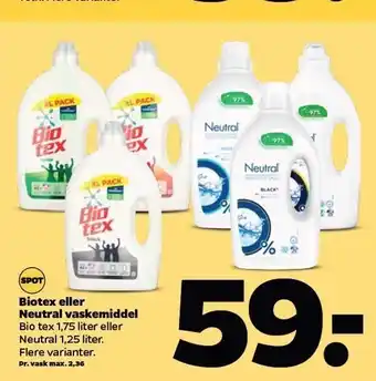 Netto Vaskemiddel tilbud