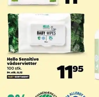 Netto Vådservietter 100 stk tilbud