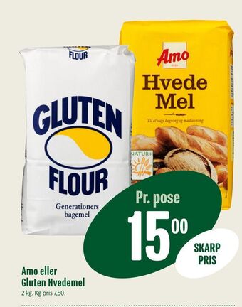 Min Købmand Amo eller gluten hvedemel tilbud