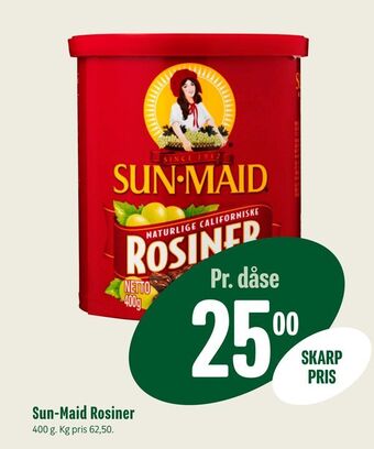 Min Købmand Sun-maid rosiner tilbud