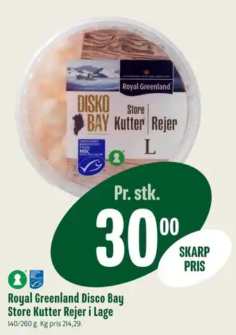 Min Købmand Royal greenland disco bay store kutter rejer i lage tilbud