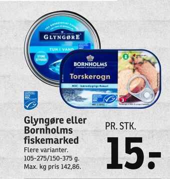 SPAR Glyngøre eller bornholms fiskemarked tilbud