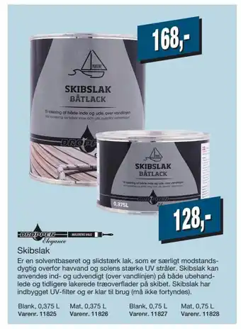 Droppen Elegance Skibslak