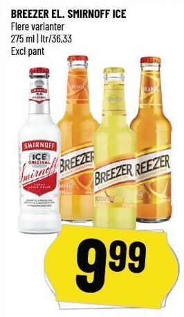 Løvbjerg Breezer el. smirnoff ice tilbud