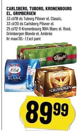 Løvbjerg Carlsberg, tuborg, kronenbourg el. grimbergen tilbud