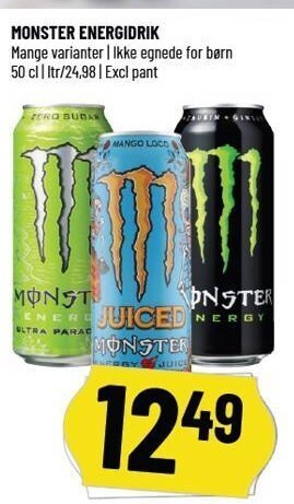Løvbjerg Monster energidrik tilbud