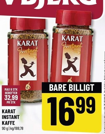 Løvbjerg Karat instant kaffe tilbud