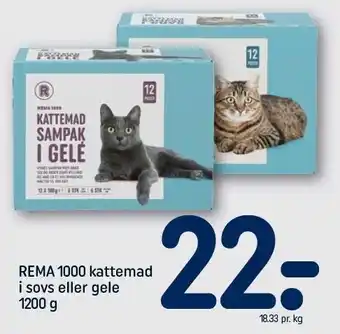 REMA 1000 Kattemad i sovs el. gele tilbud