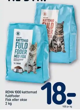 REMA 1000 Kattemad fuldfoder fisk el. okse tilbud