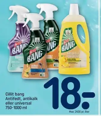REMA 1000 Cillit bang antifedt, antikalk el. universal tilbud