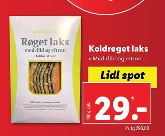 Lidl Koldrøget laks tilbud