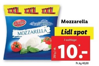 Lidl Mozzarella tilbud