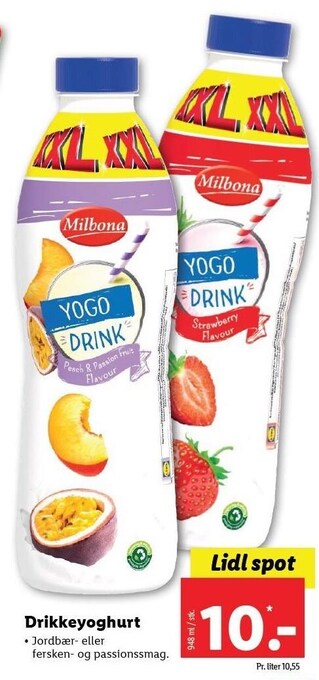 Lidl Drikkeyoghurt tilbud