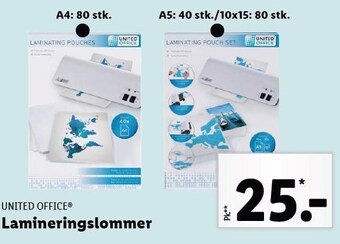 Lidl Lamineringslommer tilbud