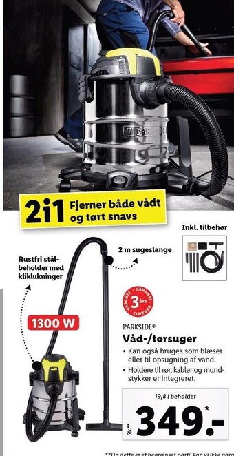 Lidl Våd/tørsuger tilbud