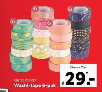 Washi-tape 6-pak